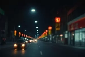 《春分之后》生活片封面，雨后小店门口的积水倒影
