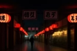 《星屑落下之前》奇幻片封面，夜空流星与地面湖面