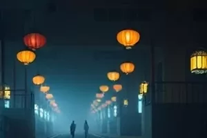 《雪落无声时》家庭片封面，雪天窗前的一家人背影